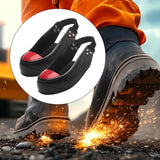 Maxbell Steel Toe Cap Non Slip Rubber Sole with Back Strap Foot Cover Toe Protection Red