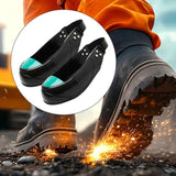 Maxbell Steel Toe Cap Non Slip Rubber Sole with Back Strap Foot Cover Toe Protection Green