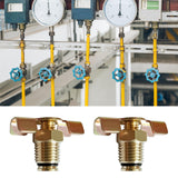 Maxbell 2x Drain Valve for Air Compressor Labor Saving Portable 1/4" NPT Male Thread
