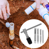 Maxbell Screw Thread Taps Easy to Use Hardware Waterproof High Hardness Repair Tools 5 Pieces With Handle