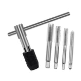 Maxbell Screw Thread Taps Easy to Use Hardware Waterproof High Hardness Repair Tools 5 Pieces With Handle