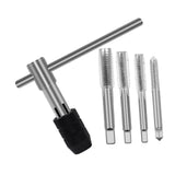 Maxbell Screw Thread Taps Easy to Use Hardware Waterproof High Hardness Repair Tools 5 Pieces With Handle