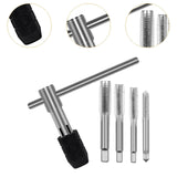 Maxbell Screw Thread Taps Easy to Use Hardware Waterproof High Hardness Repair Tools 5 Pieces With Handle