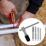 Maxbell Screw Thread Taps Easy to Use Hardware Waterproof High Hardness Repair Tools 5 Pieces With Handle