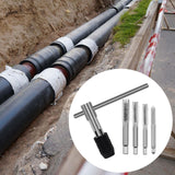 Maxbell Screw Thread Taps Easy to Use Hardware Waterproof High Hardness Repair Tools 5 Pieces With Handle