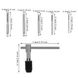 Maxbell Screw Thread Taps Easy to Use Hardware Waterproof High Hardness Repair Tools 6 Pieces
