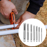 Maxbell Screw Thread Taps Easy to Use Hardware Waterproof High Hardness Repair Tools 7 Pieces