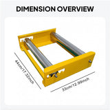 Maxbell Cable Drum Roller Heavy Duty Reel Stand Roller Adjustable Cable Roller Stand Yellow