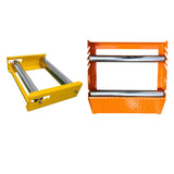 Maxbell Cable Drum Roller Heavy Duty Reel Stand Roller Adjustable Cable Roller Stand Yellow