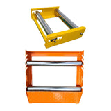 Maxbell Cable Drum Roller Heavy Duty Reel Stand Roller Adjustable Cable Roller Stand Yellow