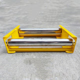 Maxbell Cable Drum Roller Heavy Duty Reel Stand Roller Adjustable Cable Roller Stand Yellow