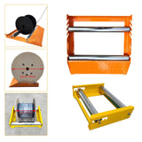 Maxbell Cable Drum Roller Heavy Duty Reel Stand Roller Adjustable Cable Roller Stand Yellow