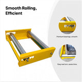 Maxbell Cable Drum Roller Heavy Duty Reel Stand Roller Adjustable Cable Roller Stand Yellow