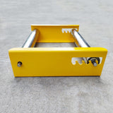 Maxbell Cable Drum Roller Heavy Duty Reel Stand Roller Adjustable Cable Roller Stand Yellow