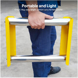 Maxbell Cable Drum Roller Heavy Duty Reel Stand Roller Adjustable Cable Roller Stand Yellow