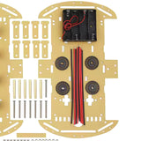 Maxbell RC Car Chassis Kits Easy to Install DIY Projects Motor for Home School Teens
