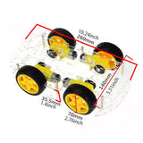 Maxbell RC Car Chassis Kits Easy to Install DIY Projects Motor for Home School Teens