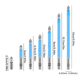 Maxbell 7x Magnetic Screwdriver Bits 25-150mm Electronics Repair Cross Drill Bit Set