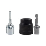 Maxbell Jack Socket Repair Spare Parts Jack Drill Adapter for Outdoor Garage Vehicle Silver 160g