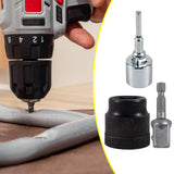 Maxbell Jack Socket Repair Spare Parts Jack Drill Adapter for Outdoor Garage Vehicle Silver 160g