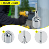 Maxbell Jack Socket Repair Spare Parts Jack Drill Adapter for Outdoor Garage Vehicle Silver 160g