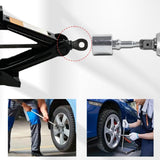 Maxbell Jack Socket Repair Spare Parts Jack Drill Adapter for Outdoor Garage Vehicle Silver 160g