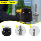 Maxbell Jack Socket Repair Spare Parts Jack Drill Adapter for Outdoor Garage Vehicle Black 145g