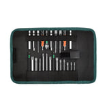 Maxbell Drill Bit Organizer Bag Tool Roll up Bag Tool Pouch for Electrician Hobbyist