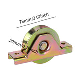 Maxbell Sliding Gate Caster Smooth V Groove Wheel for Door Sliding Gate Rolling Gate Colorful 80mm