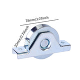 Maxbell Sliding Gate Caster Smooth V Groove Wheel for Door Sliding Gate Rolling Gate Argent 80mm