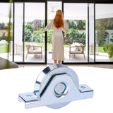 Maxbell Sliding Gate Caster Smooth V Groove Wheel for Door Sliding Gate Rolling Gate Argent 90mm
