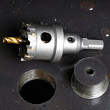 Maxbell Drill Drill Set with Storage Box Carbide Saw Kit for Wood Brass