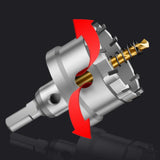 Maxbell Drill Drill Set with Storage Box Carbide Saw Kit for Wood Brass