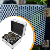 Maxbell Drill Drill Set with Storage Box Carbide Saw Kit for Wood Brass