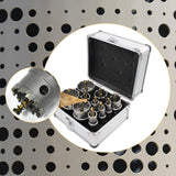 Maxbell Drill Drill Set with Storage Box Carbide Saw Kit for Wood Brass