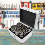 Maxbell Drill Drill Set with Storage Box Carbide Saw Kit for Wood Brass