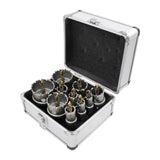 Maxbell Drill Drill Set with Storage Box Carbide Saw Kit for Wood Brass