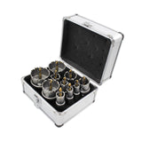 Maxbell Drill Drill Set with Storage Box Carbide Saw Kit for Wood Brass