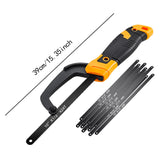 Maxbell Compact Hacksaw with 11 Saw Blade for Tile Wood Metal Cutting Aluminum Frame
