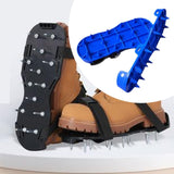 Maxbell 1 Pair Spiked Shoes Aerator Tool for Cover Installation Patio Epoxy Flooring