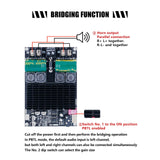 Maxbell Amplifier Board Bridged Mono Subwoofer Speaker 10-30V 100W+100W Two Channel