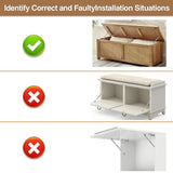 Maxbell 2x Toy Box Hinges Soft Close Bedroom Household Quiet Flat Lid Support Hinges