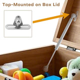 Maxbell 2x Toy Box Hinges Soft Close Bedroom Household Quiet Flat Lid Support Hinges