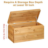 Maxbell 2x Toy Box Hinges Soft Close Bedroom Household Quiet Flat Lid Support Hinges