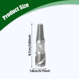 Maxbell Screw Extractor Bolt Extractor for Stripped Screws Faucet Water Pipe Threads 4 inch