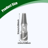 Maxbell Screw Extractor Bolt Extractor for Stripped Screws Faucet Water Pipe Threads 6 inch