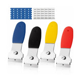 Maxbell Multipurpose Scrapers Cleaning Tools Paint Strip Tool for Tiles Glass Decals 4 Scrapers