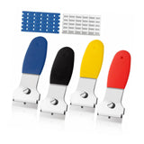 Maxbell Multipurpose Scrapers Cleaning Tools Paint Strip Tool for Tiles Glass Decals 4 Scrapers
