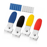 Maxbell Multipurpose Scrapers Cleaning Tools Paint Strip Tool for Tiles Glass Decals 4 Scrapers