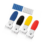 Maxbell Multipurpose Scrapers Cleaning Tools Paint Strip Tool for Tiles Glass Decals 4 Scrapers